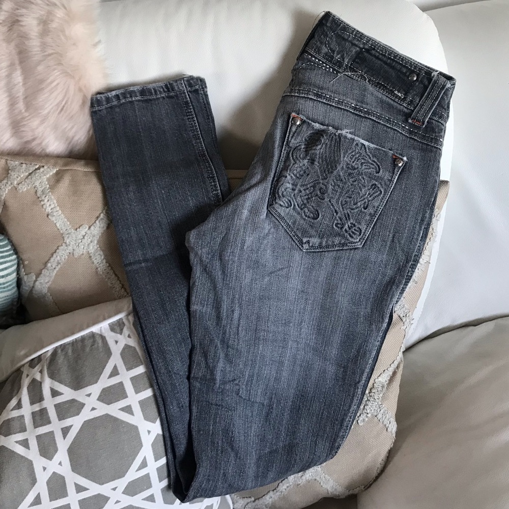 T11 Gray skinny jeans